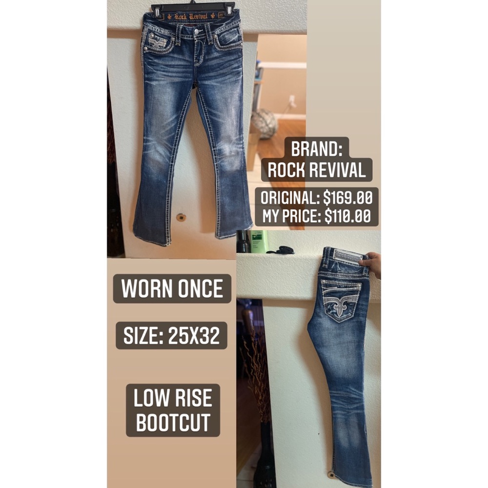 Rock revival low rise bootcut